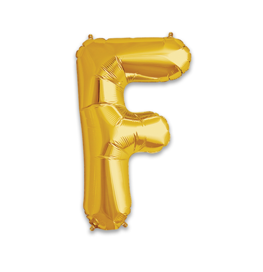 14" Gold Letter F