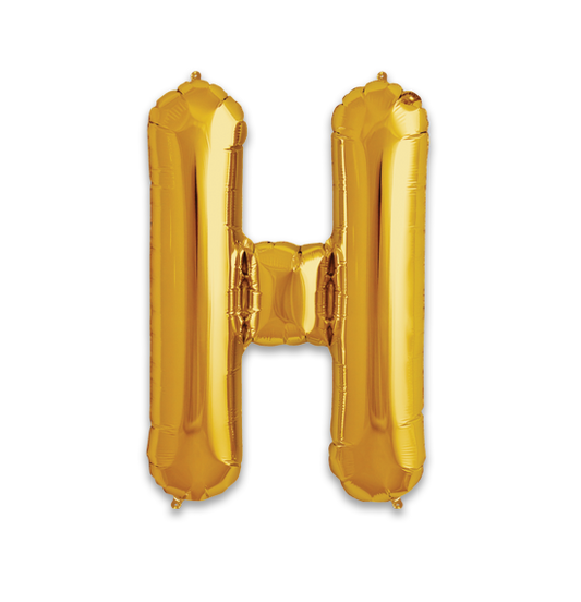 34" Gold Letter H