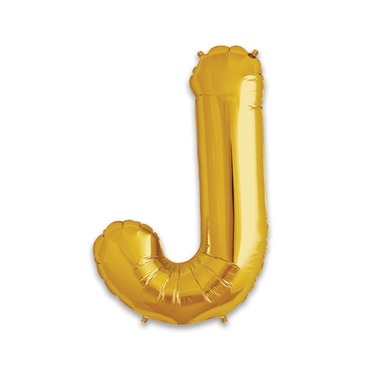 34" Gold Letter J