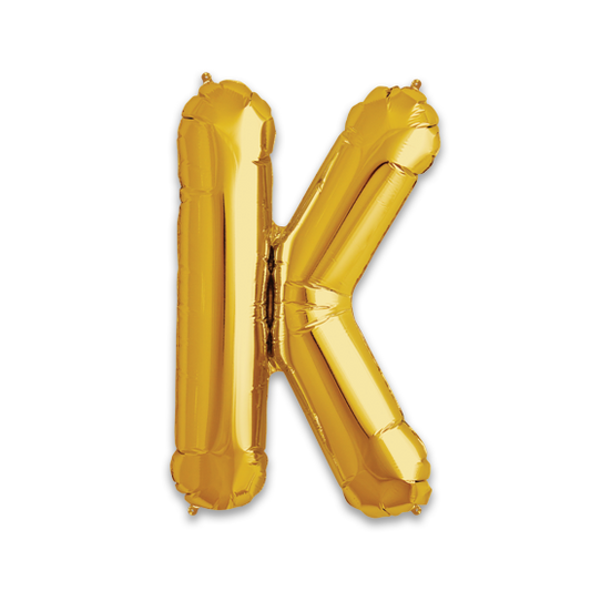 14" Gold Letter K