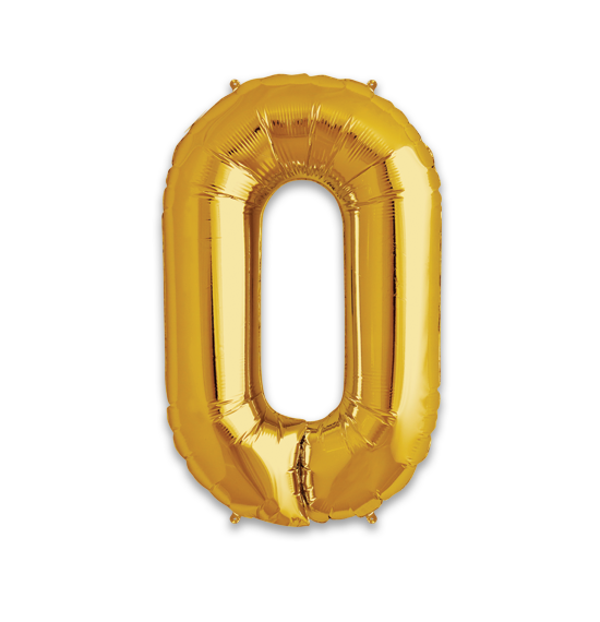 34" Gold Letter O