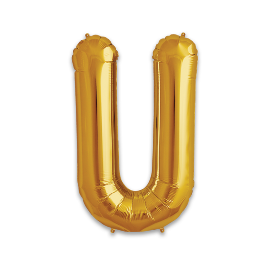 14" Gold Letter U