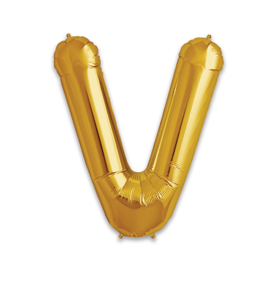 14" Gold Letter V