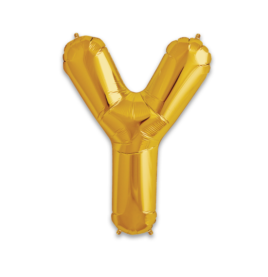 34" Gold Letter Y