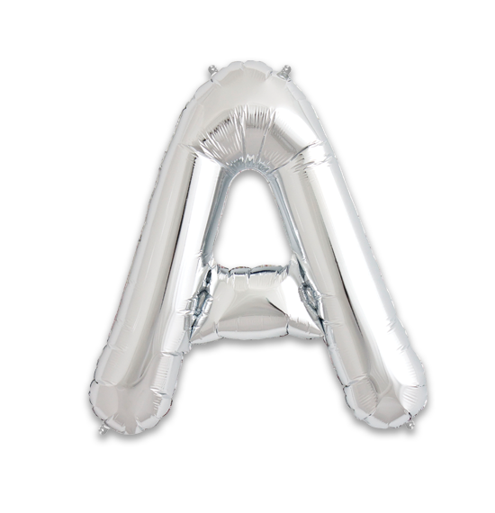 34" Silver Letter A