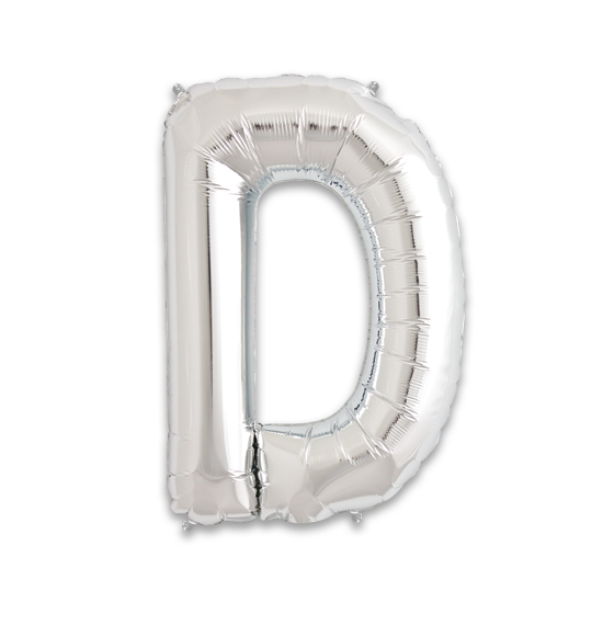 14" Silver Letter D