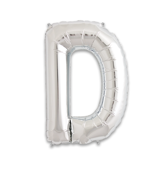 14" Silver Letter D