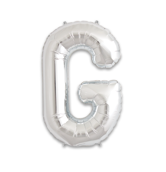 14" Silver Letter G