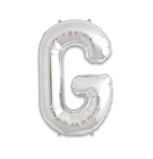 14" Silver Letter G