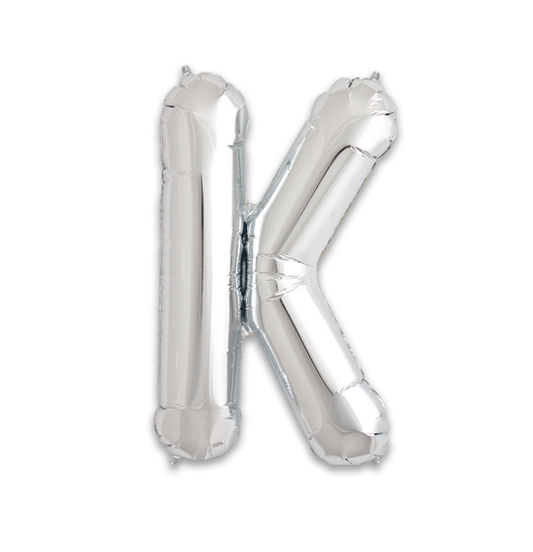 14" Silver Letter K