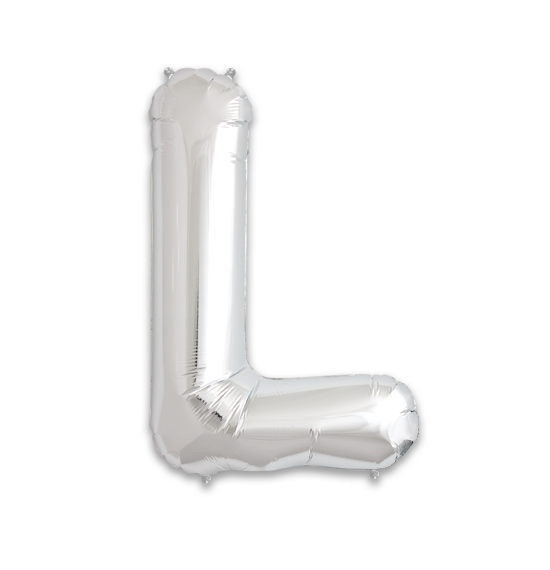 14" Silver Letter L