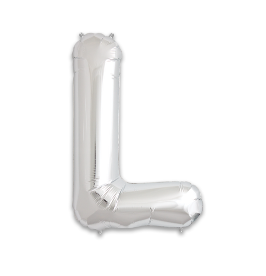 14" Silver Letter L