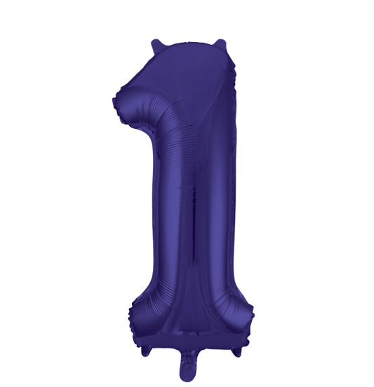 34" Number 1 Purple